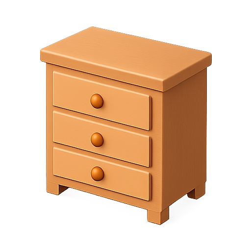 Furniture, nightstand, storage icon