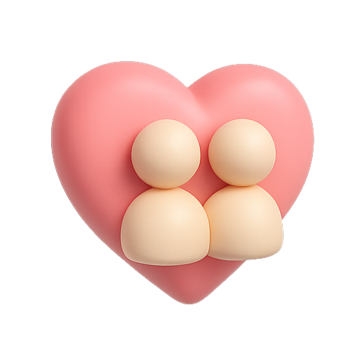 Heart, couple, love icon