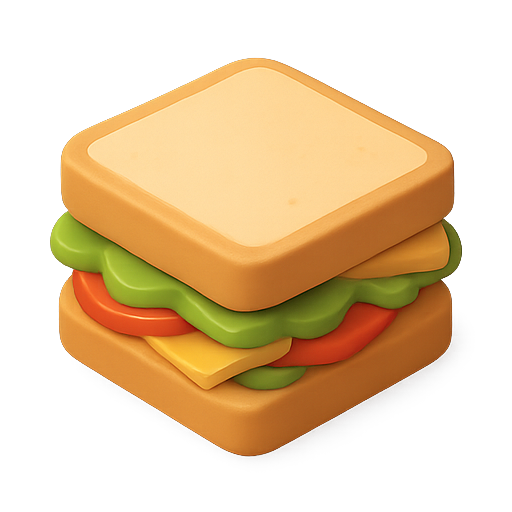 Sandwich, food, meal icon