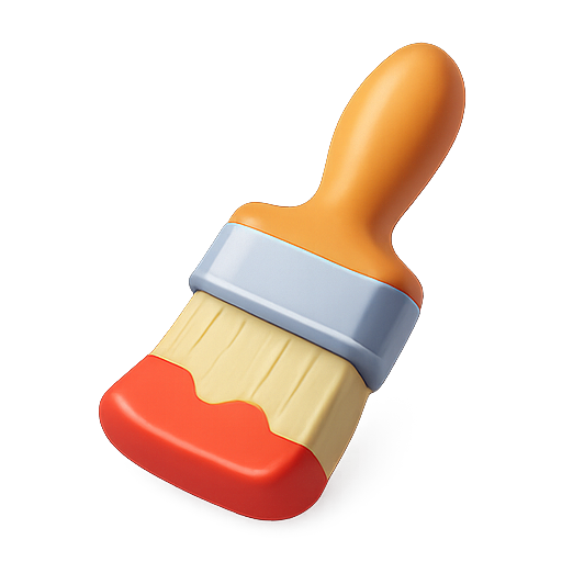 Brush, tool, painting icon