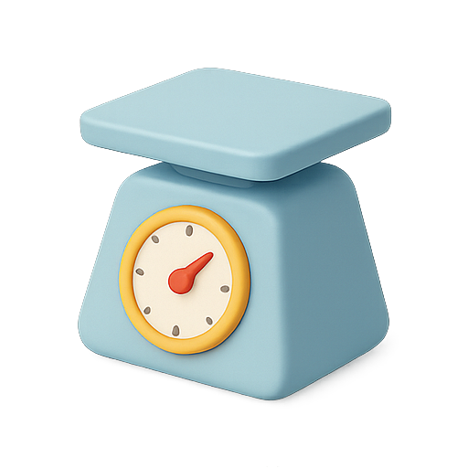 Scale, weighing, measurement icon