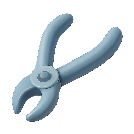 Pliers, tool, 3d model icon