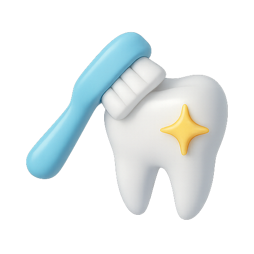 Tooth, toothbrush, dental icon