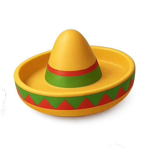 Sombrero, mexican, hat icon