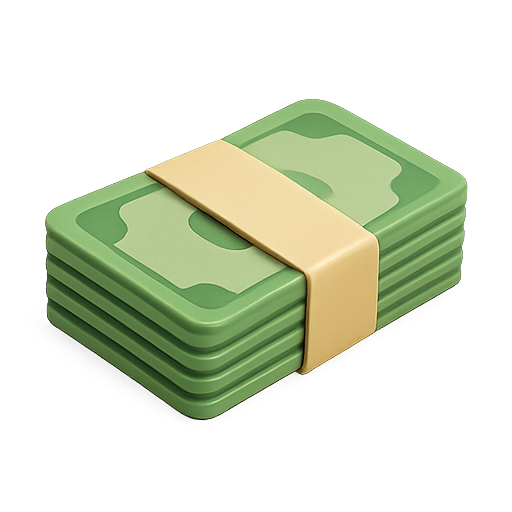Money, cash, bills icon