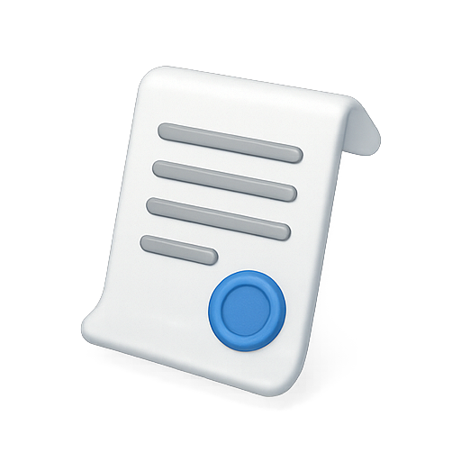 Document, 3d, file icon