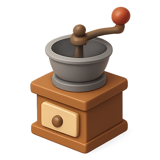 Coffee, grinder, kitchen icon