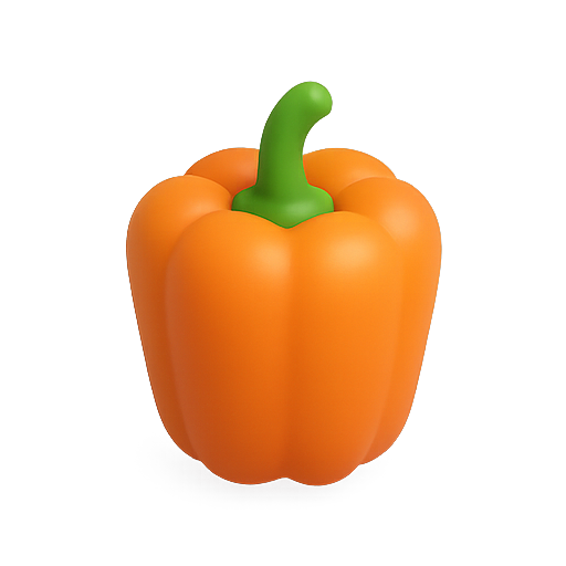 Pepper, vegetable, 3d model icon