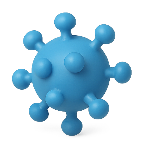 Virus, biology, pathogen icon