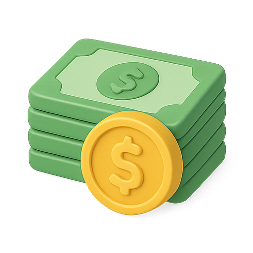 Money, currency, cash icon