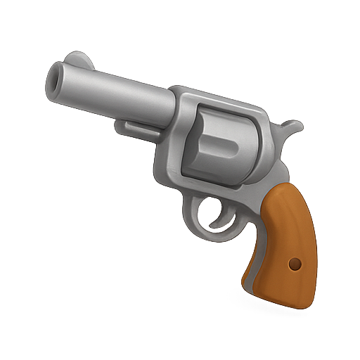 Revolver, firearm, weapon icon
