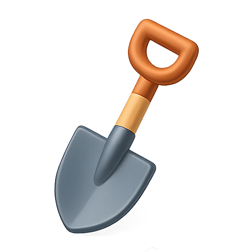Shovel, tool, gardening icon