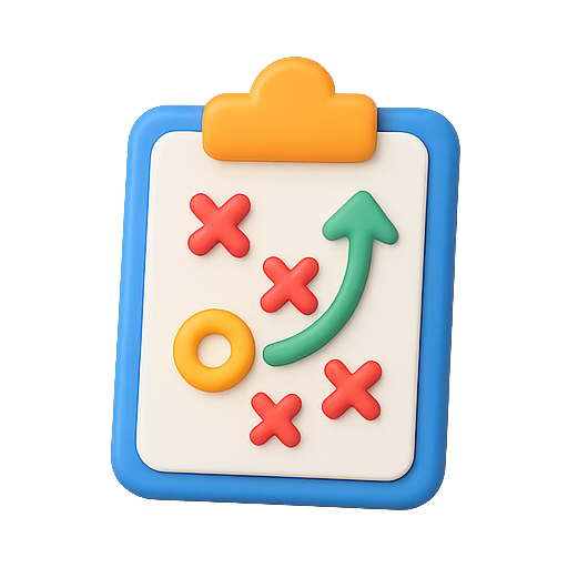 Clipboard, strategy, game icon