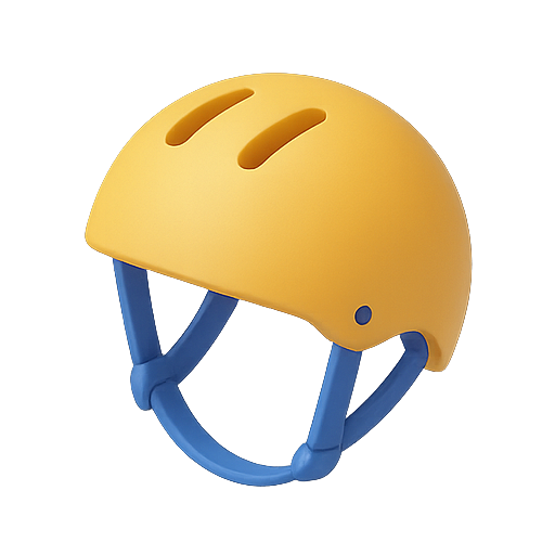 Helmet, safety, yellow icon