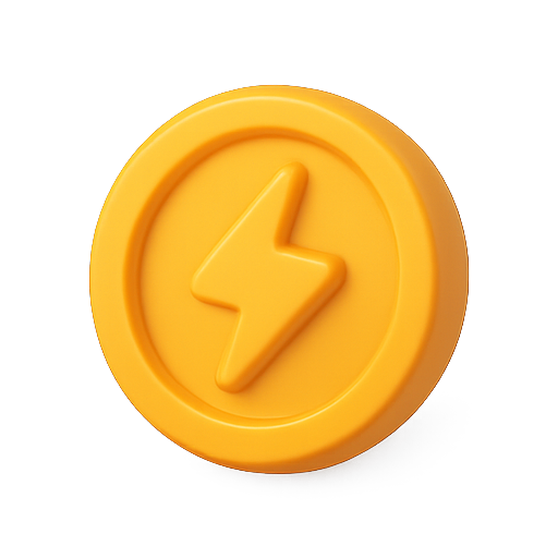 Energy, power, lightning icon