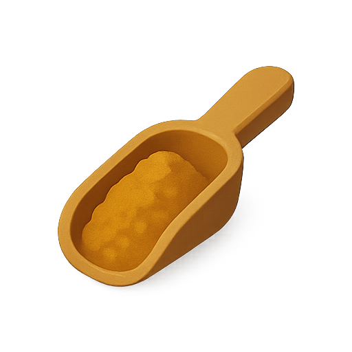 Scoop, 3d, object icon