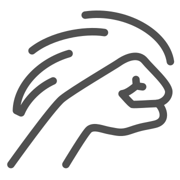 Aggression, arm, attack icon