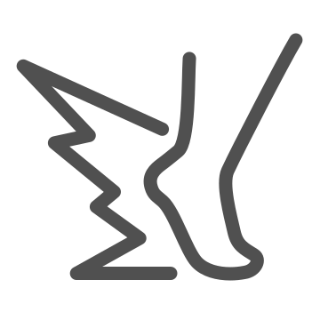 Agility, fast, foot icon