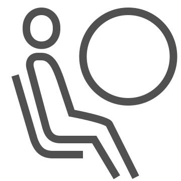 Airbag, car, protection icon