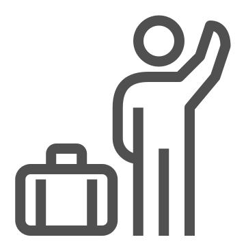 Airport, luggage, passenger icon
