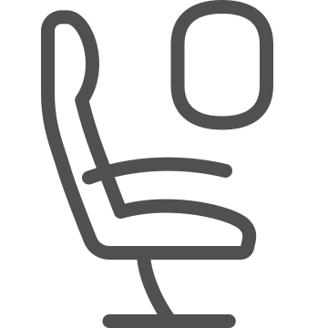 Airport, furniture, seat icon