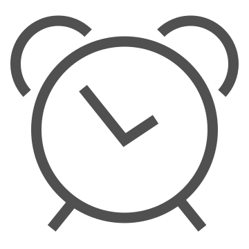 Alarm, alarm clock, clock icon