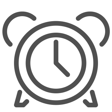 Alarm, alarm clock, clock icon