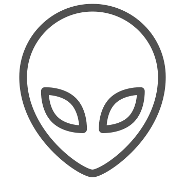 Alien, extraterrestrial, science fiction icon