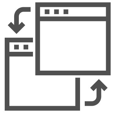 App, application, minimize icon