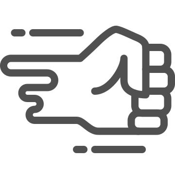 Arm, direction, fight icon