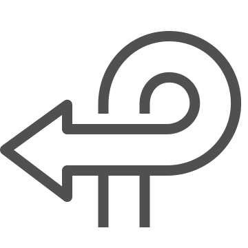 Arrow, detour, direction icon