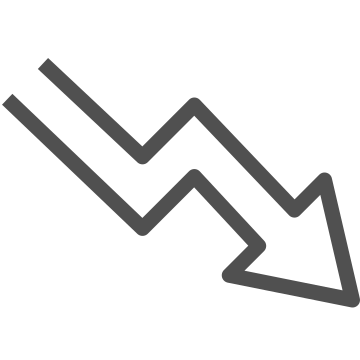 Arrow, directional, downward icon