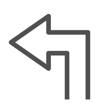 Arrow, back, directional icon