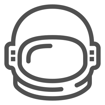 Astronaut, exploration, helmet icon