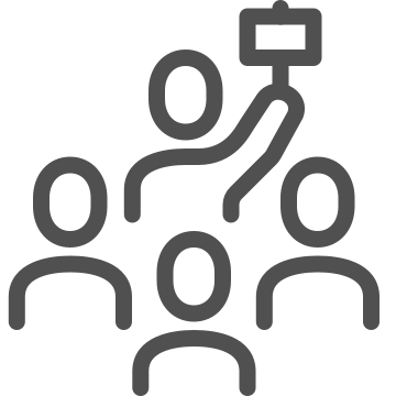 Auction, auctioneer, bidding icon