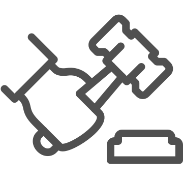 Auction, bidding, gavel icon