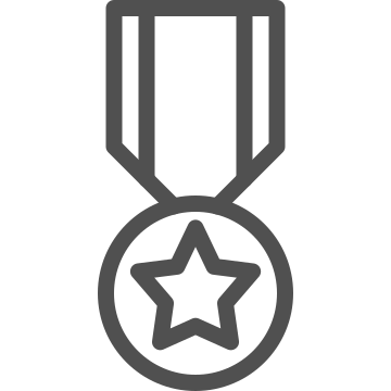 Achievement, awards, honor icon