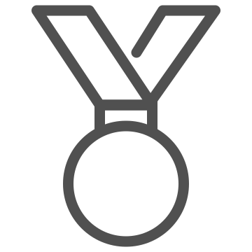 Achievement, awards, honor icon