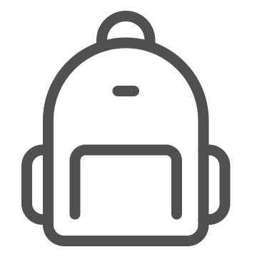 Backpack, baggage, luggage icon