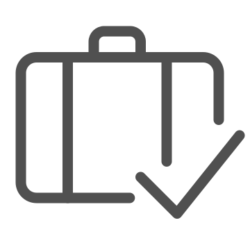 Airline, airport, bag icon