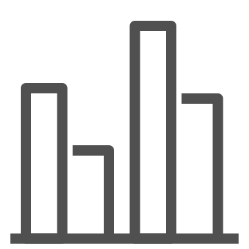 Analytics, bar chart, data icon