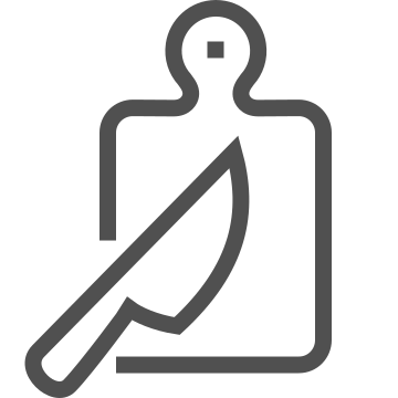 Barbecue, cooking, cutting board icon