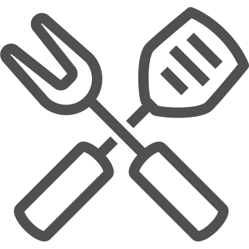 Barbecue, fork, grilling icon