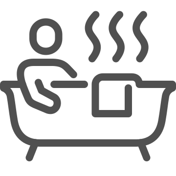 Bathing, bathroom, bathtub icon