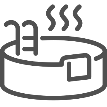 Bathing, bathroom, hot bath icon