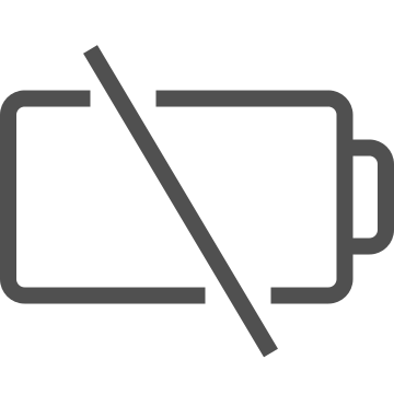 Battery, charge, empty icon
