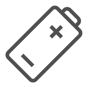 Battery, disposal, electronic waste icon