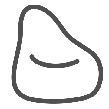 Beanbag, casual, comfort icon
