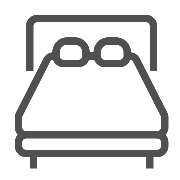Bed, bedroom, double bed icon