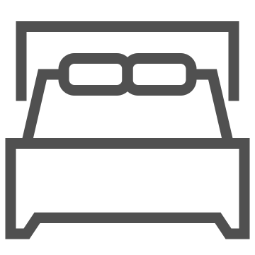 Bed, bedroom, furniture icon